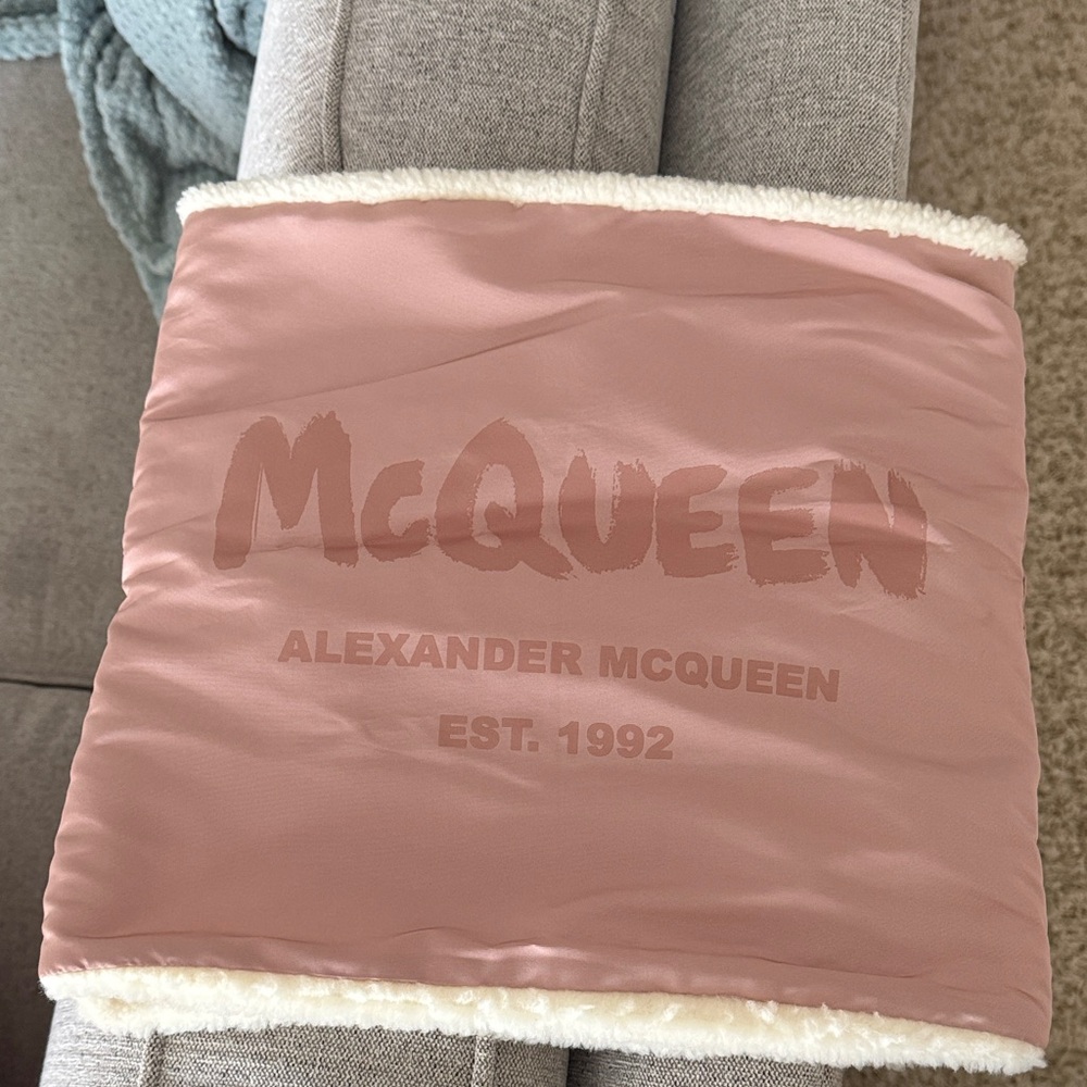 Alexander McQueen Blush Pink neck warmer